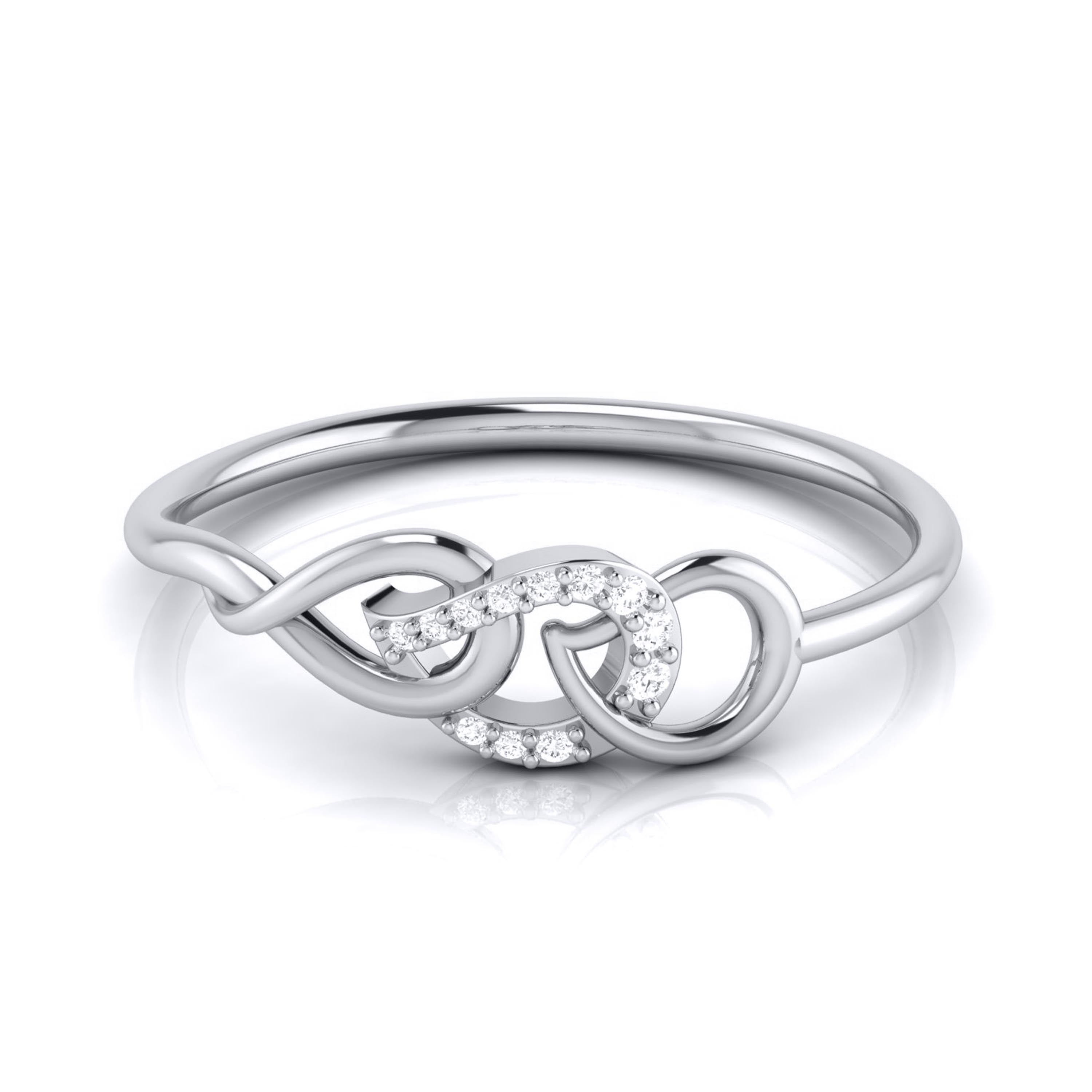 Platinum Diamond Ring for Women JL PT LR 15   Jewelove.US