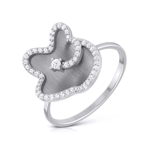 Platinum Diamond Ring for Women JL PT LR 16