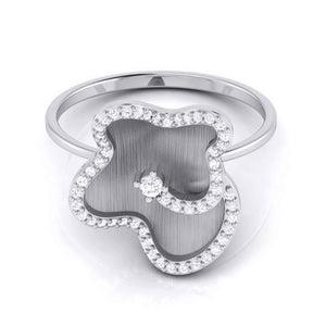 Platinum Diamond Ring for Women JL PT LR 16