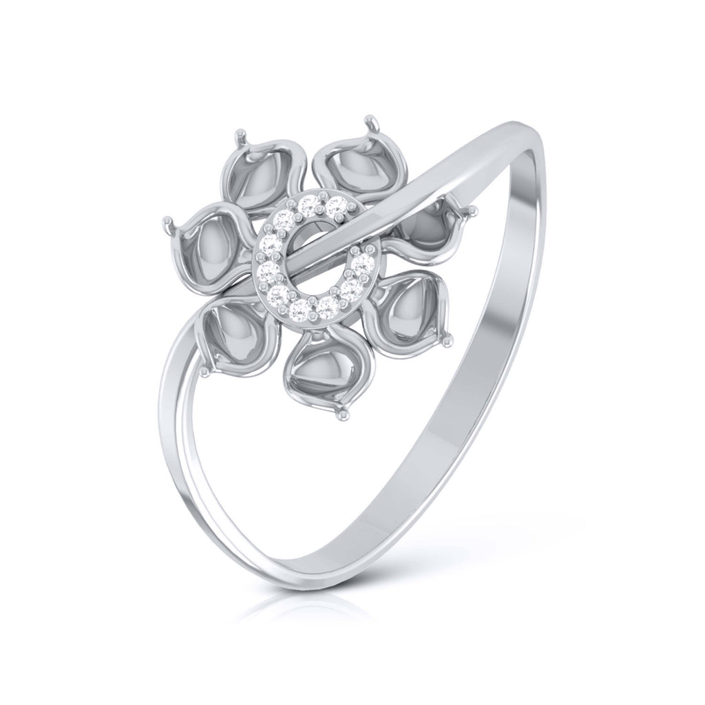 Platinum Diamond Ring for Women JL PT LR 17   Jewelove.US