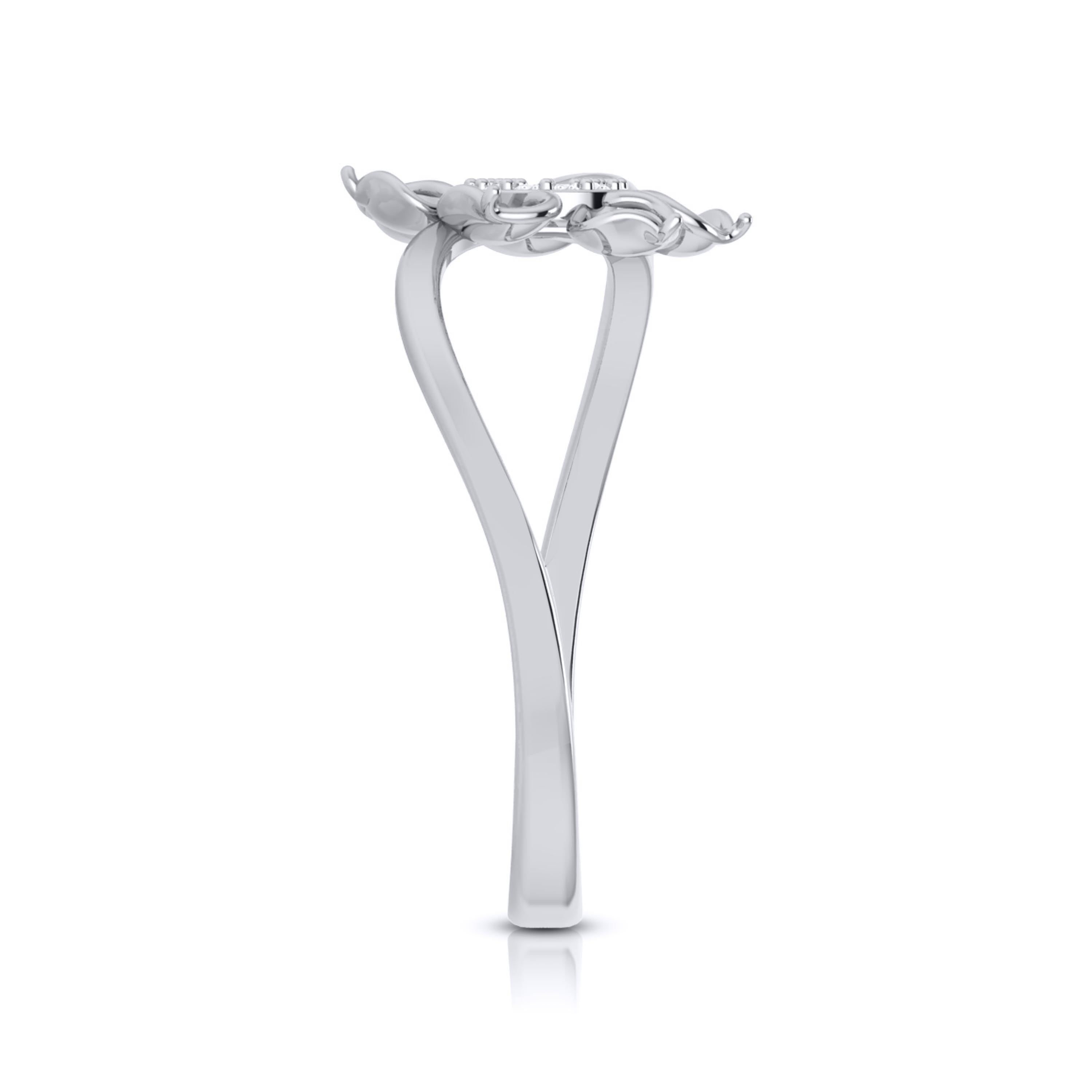 Platinum Diamond Ring for Women JL PT LR 17