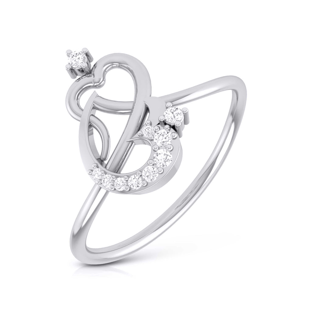 Platinum Diamond Ring for Women JL PT LR 18   Jewelove.US