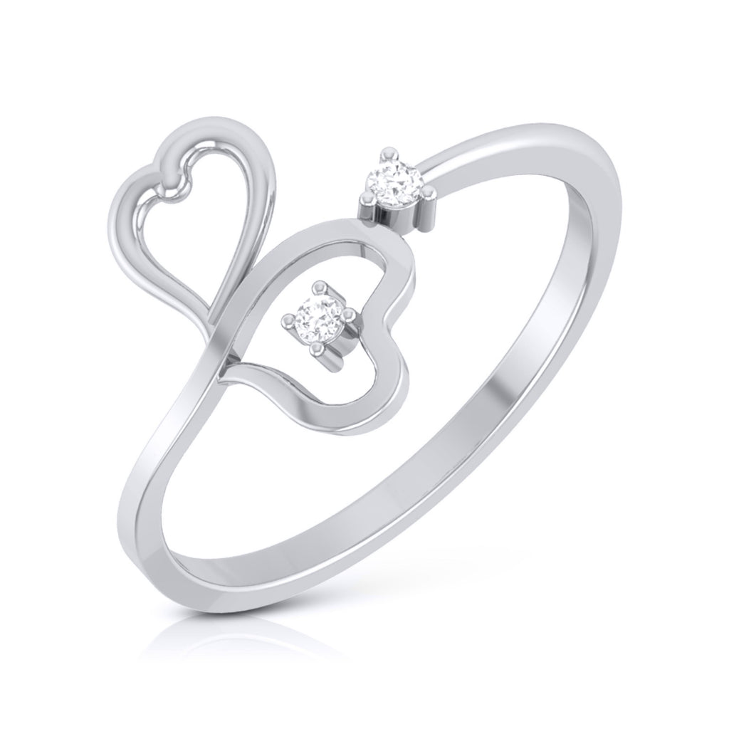 Platinum Diamond Ring for Women JL PT LR 19   Jewelove.US