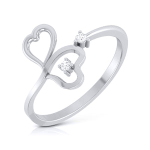 Platinum Diamond Ring for Women JL PT LR 19