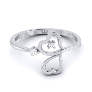 Platinum Diamond Ring for Women JL PT LR 19