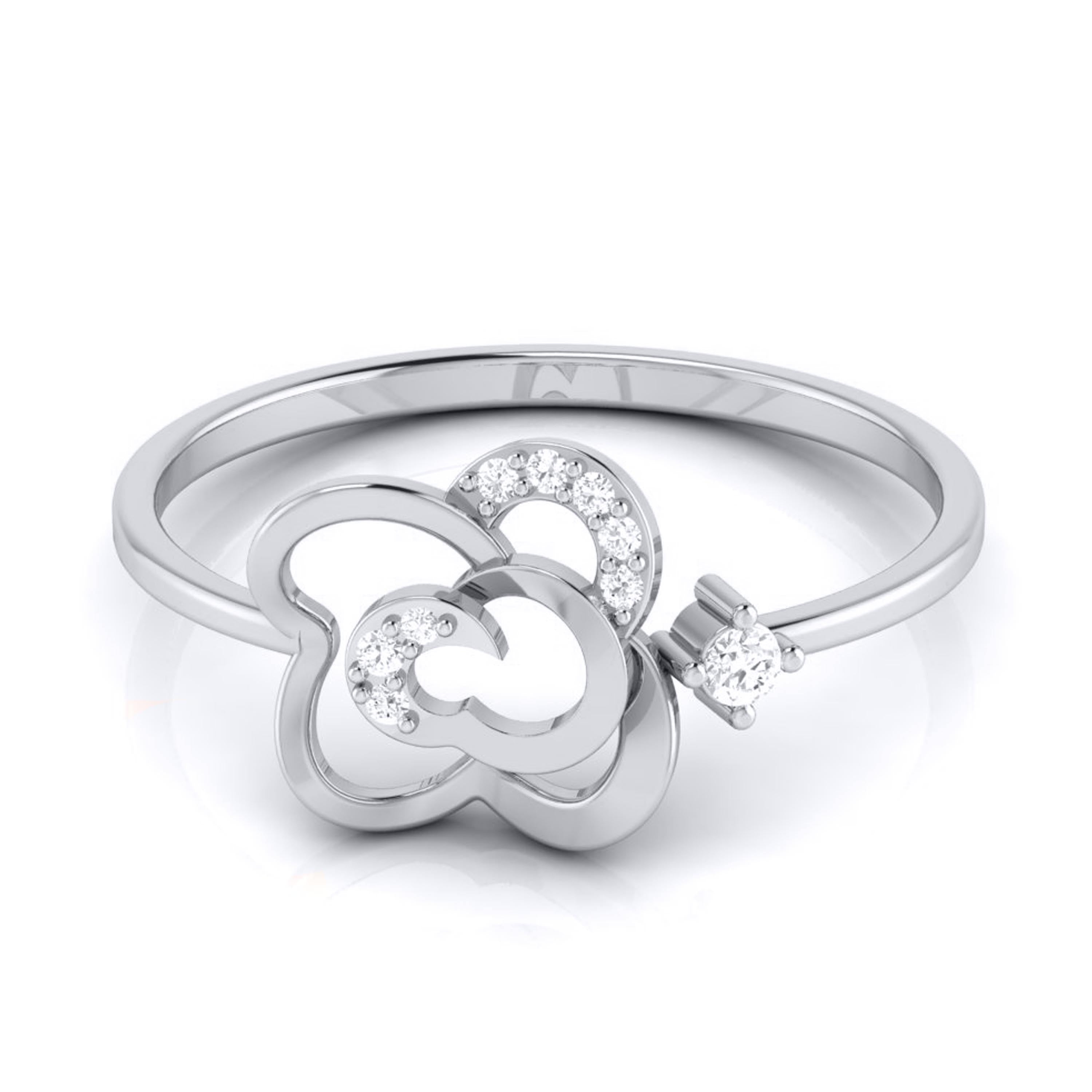 Platinum Diamond Ring for Women JL PT LR 20   Jewelove.US