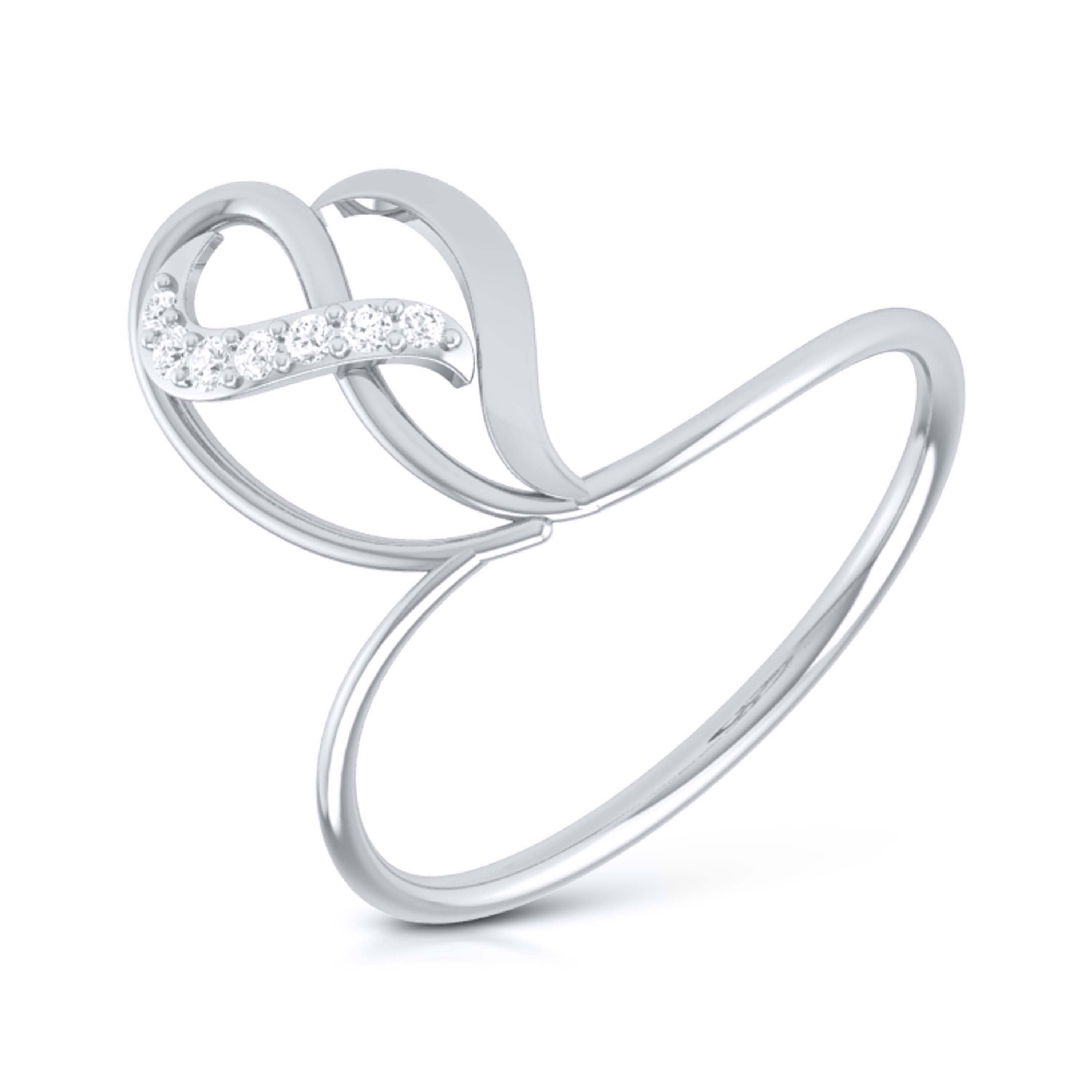Platinum Diamond Ring for Women JL PT LR 21