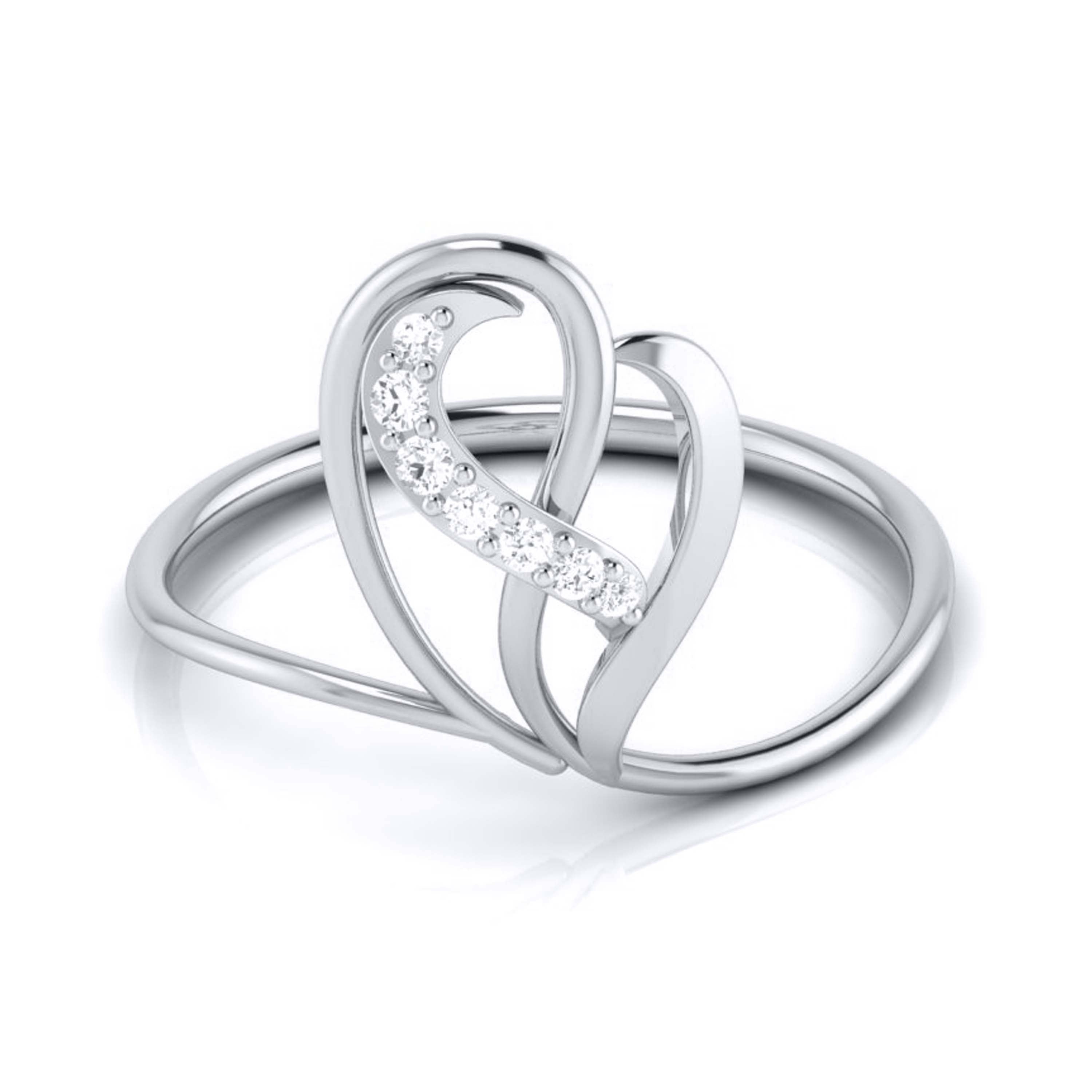 Platinum Diamond Ring for Women JL PT LR 21   Jewelove.US