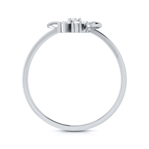 Platinum Diamond Ring for Women JL PT LR 23