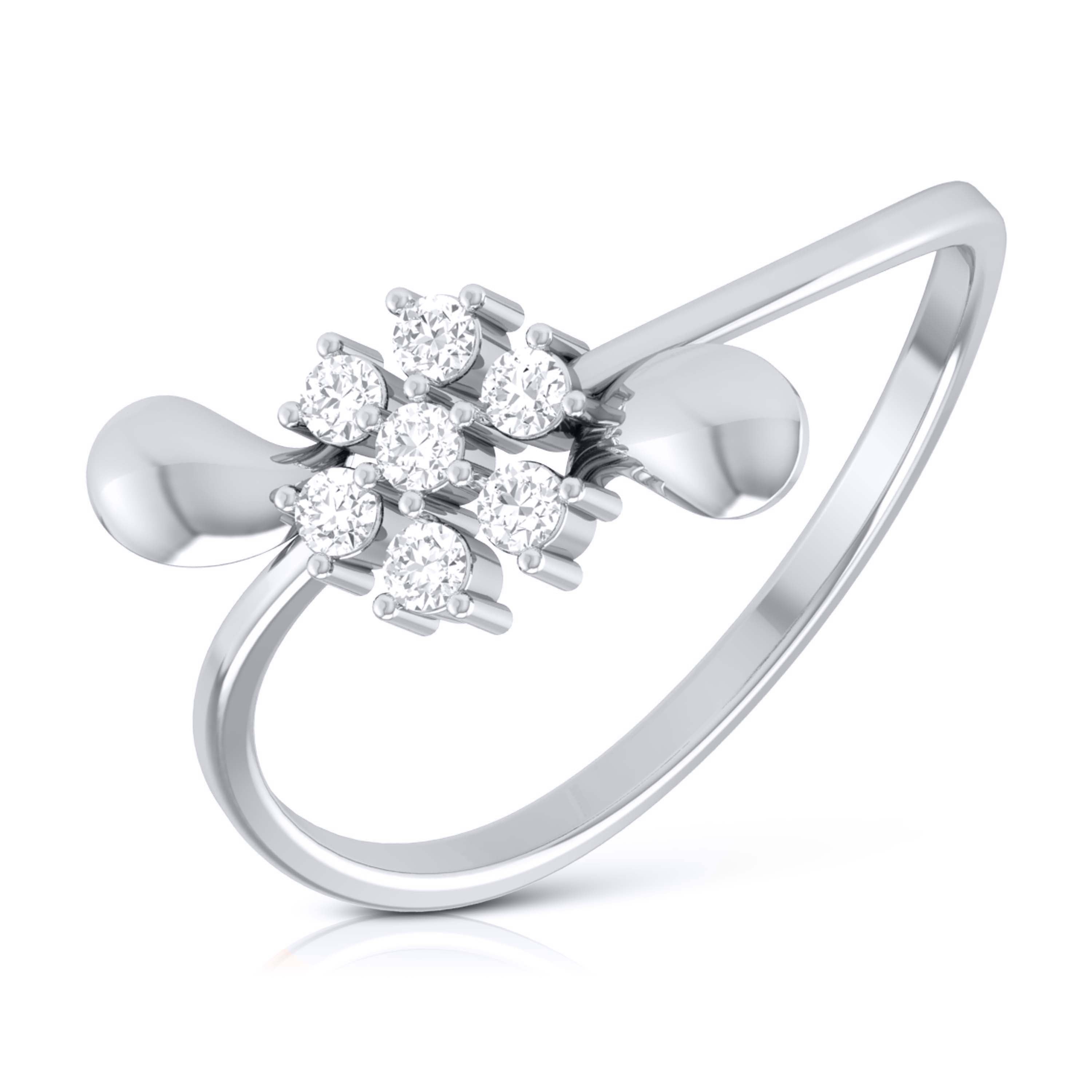 Platinum Diamond Ring for Women JL PT LR 23