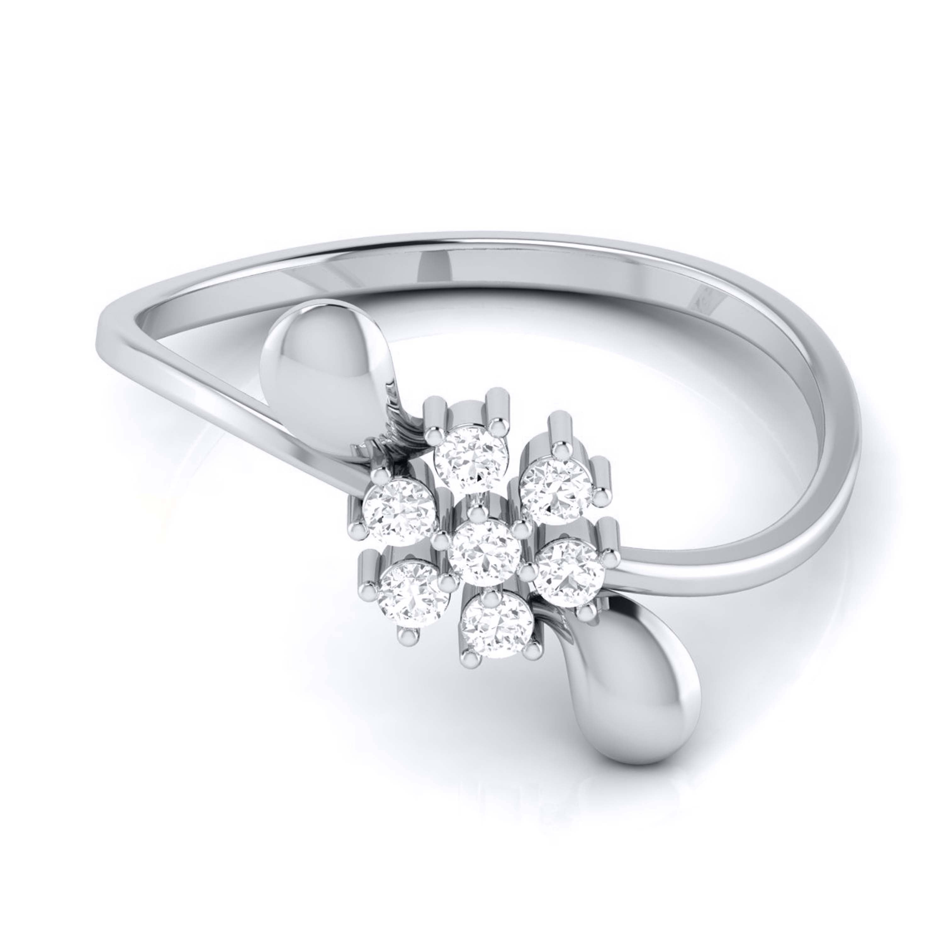 Platinum Diamond Ring for Women JL PT LR 23   Jewelove.US