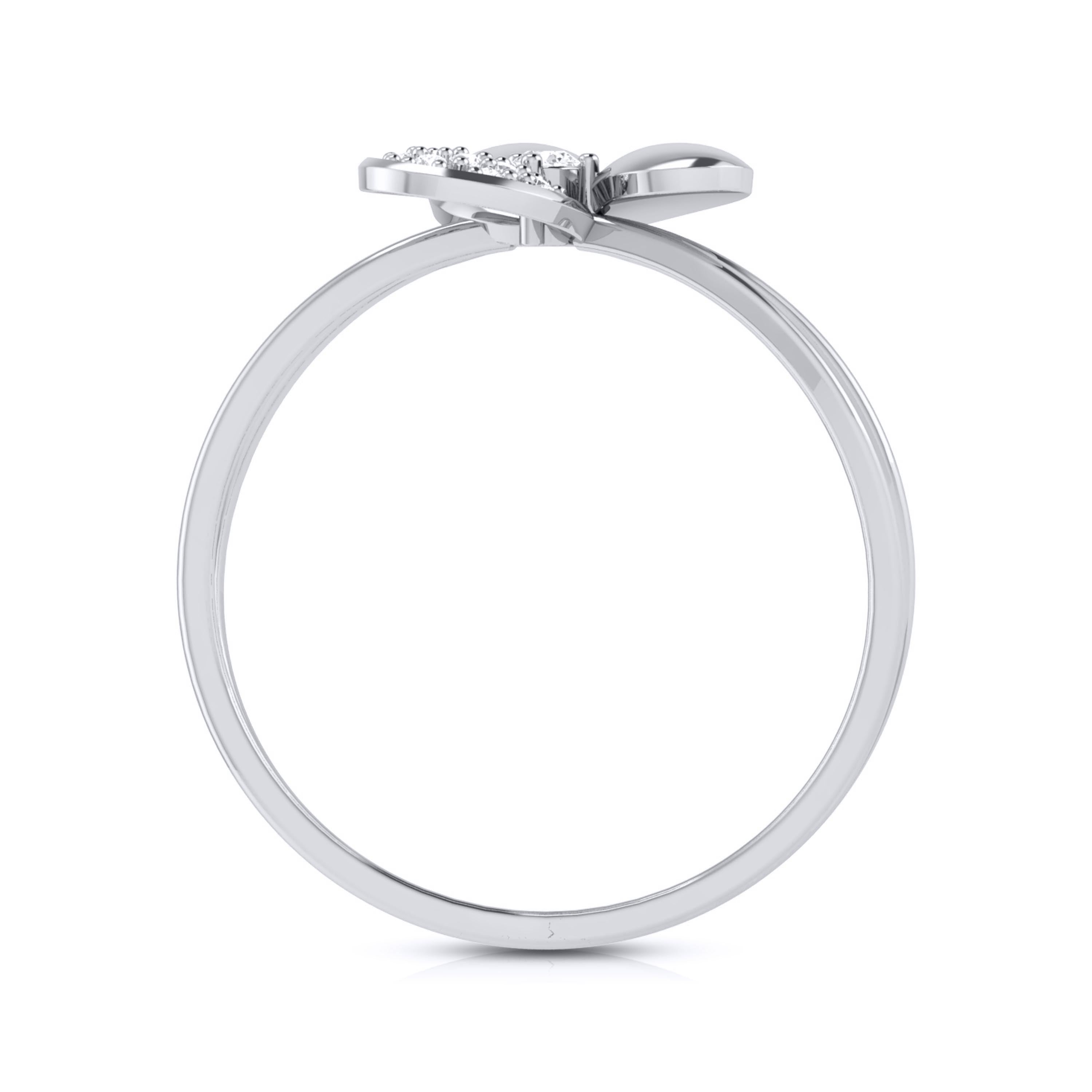Platinum Diamond Ring for Women JL PT LR 24
