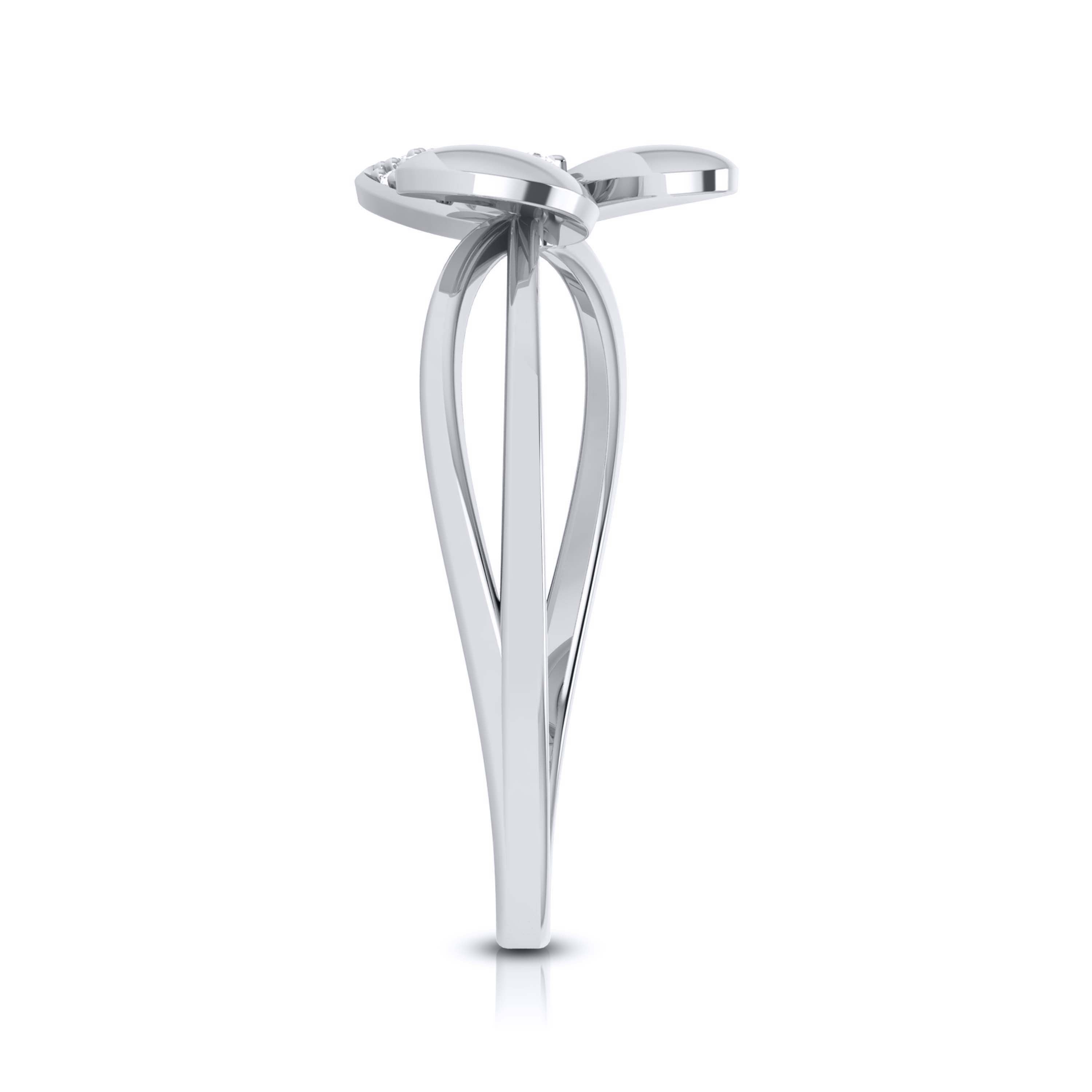 Platinum Diamond Ring for Women JL PT LR 24