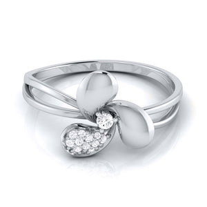Platinum Diamond Ring for Women JL PT LR 24
