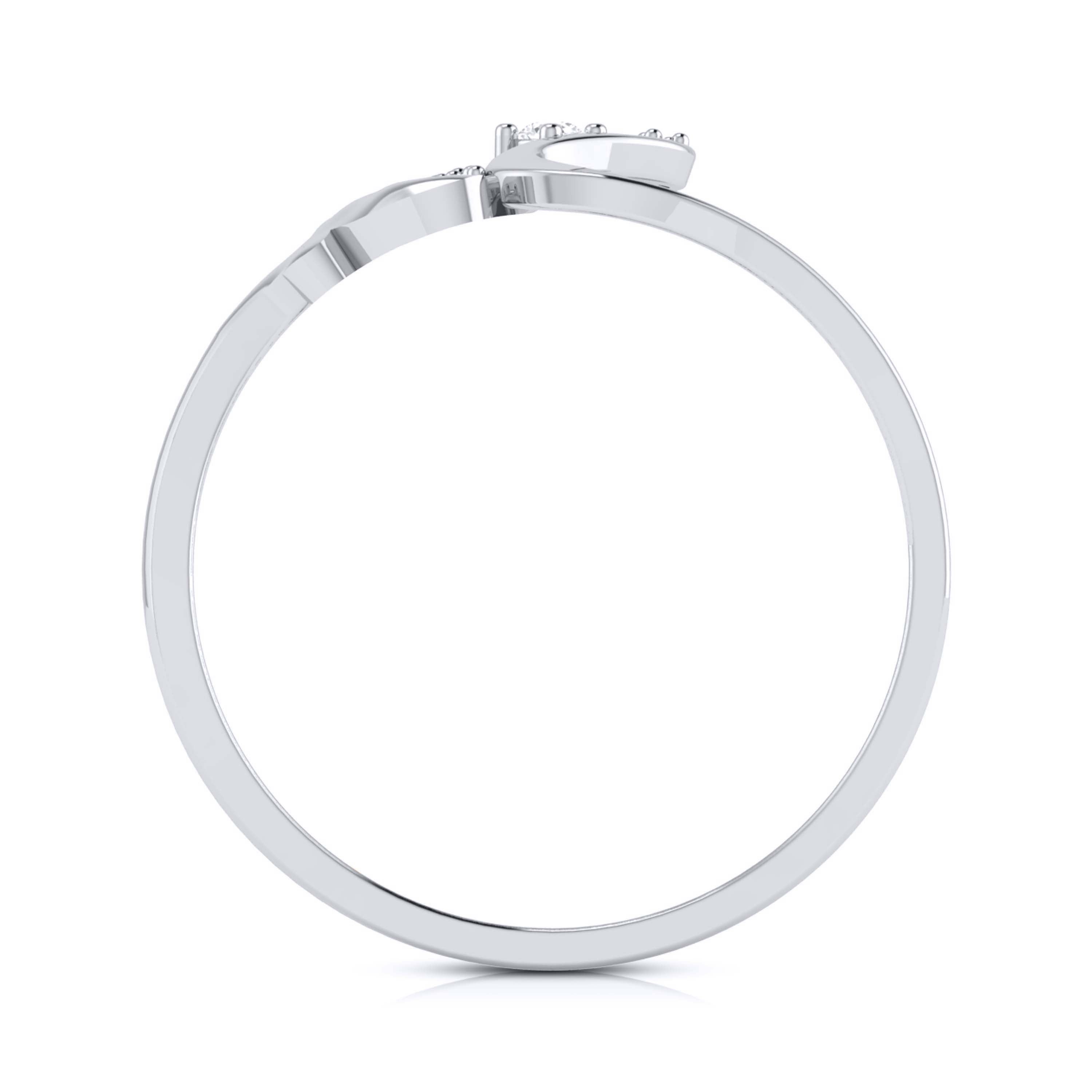 Platinum Diamond Ring for Women JL PT LR 25