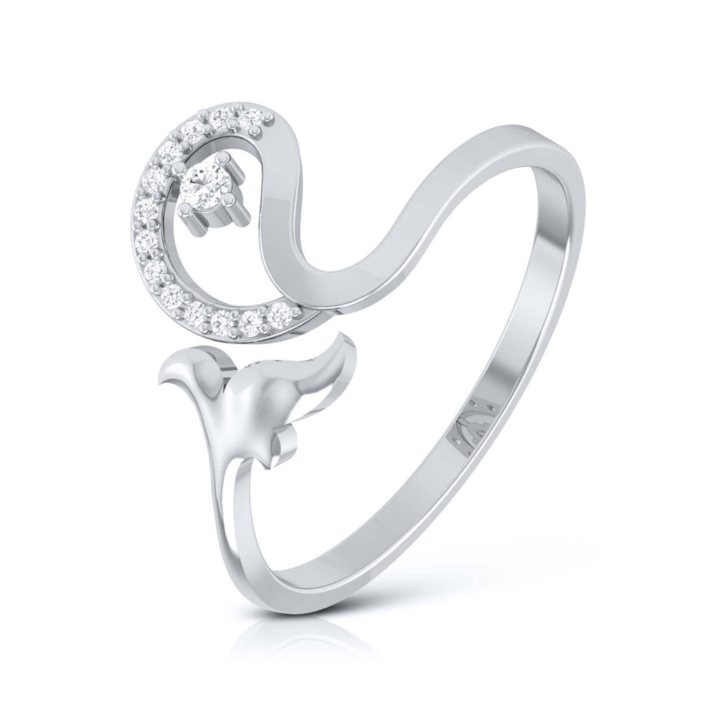 Platinum Diamond Ring for Women JL PT LR 25   Jewelove.US