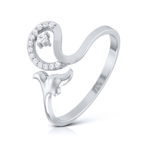 Platinum Diamond Ring for Women JL PT LR 25