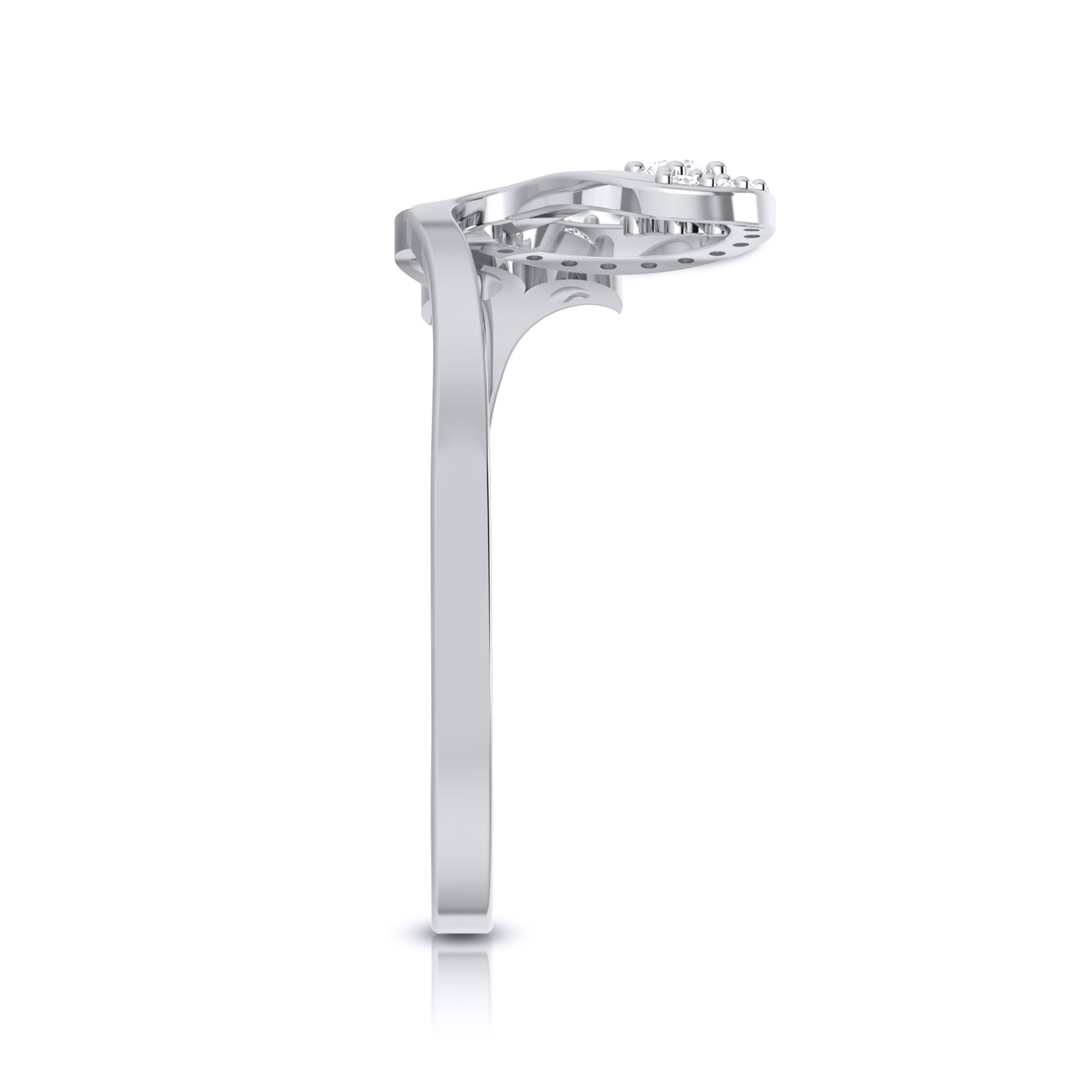 Platinum Diamond Ring for Women JL PT LR 25