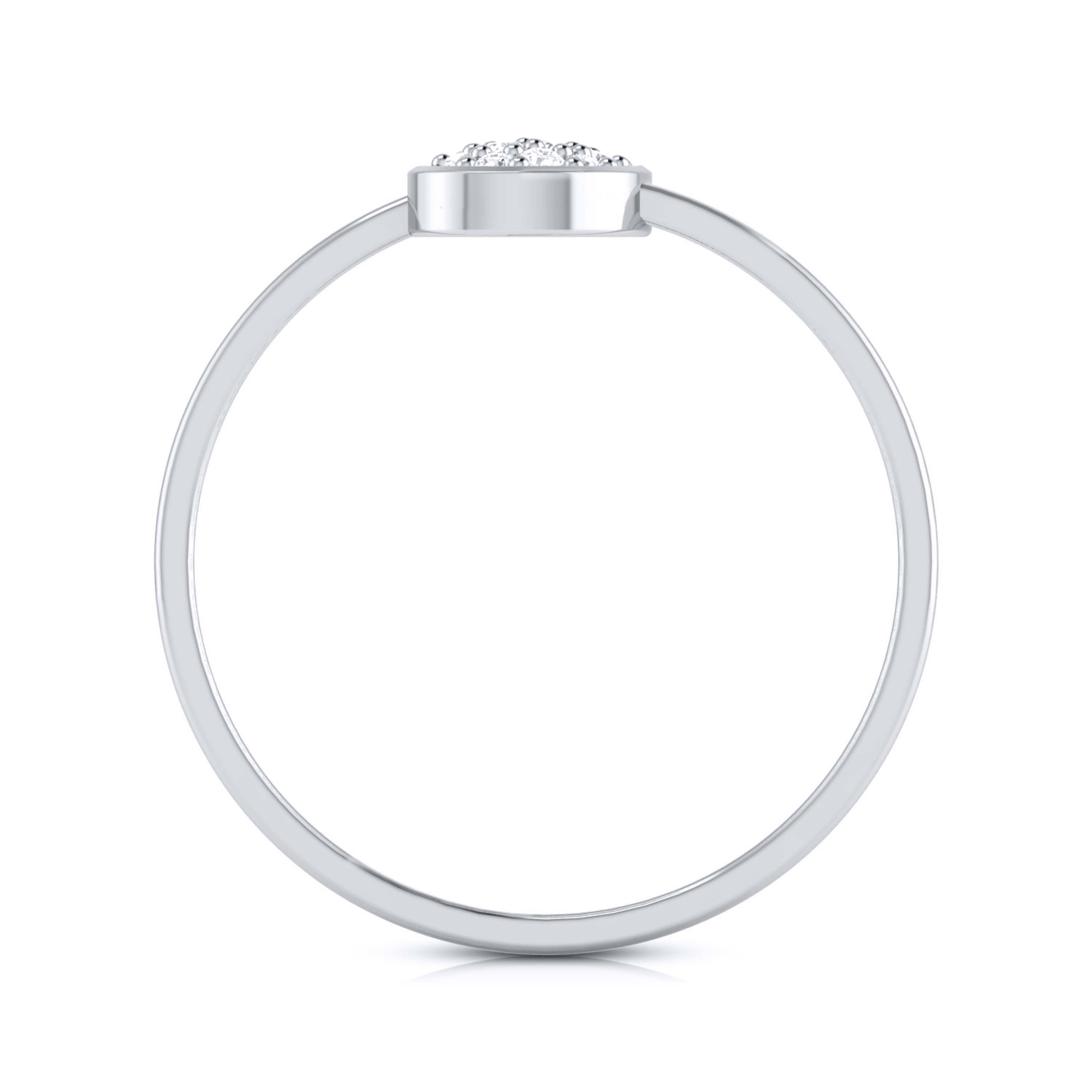 Platinum Diamond Ring for Women JL PT LR 27   Jewelove.US
