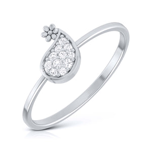 Platinum Diamond Ring for Women JL PT LR 27   Jewelove.US