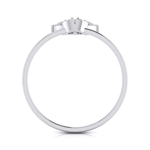 Platinum Diamond Ring for Women JL PT LR 28