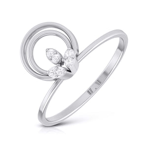 Platinum Diamond Ring for Women JL PT LR 28   Jewelove.US