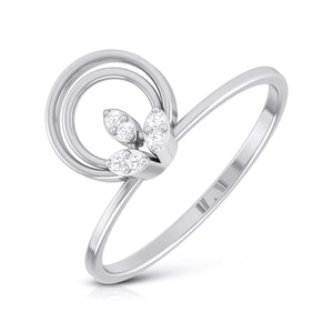 Platinum Diamond Ring for Women JL PT LR 28   Jewelove.US