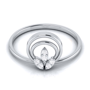 Platinum Diamond Ring for Women JL PT LR 28