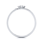 Load image into Gallery viewer, Platinum Single Diamond Flower Ring for Women JL PT LR 29   Jewelove.US
