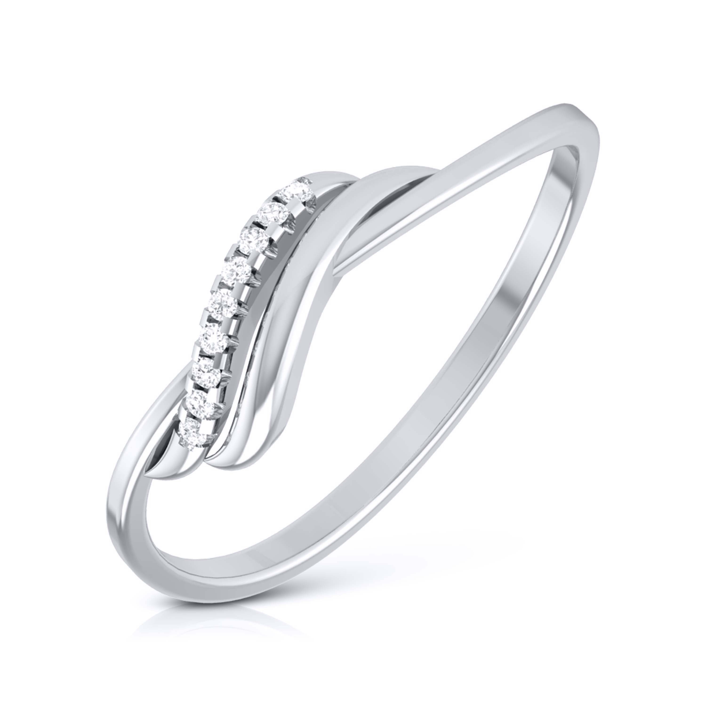 Women's Platinum Wedding Band with Diamond Accents | Jewelry by Johan -  Jewelry by Johan