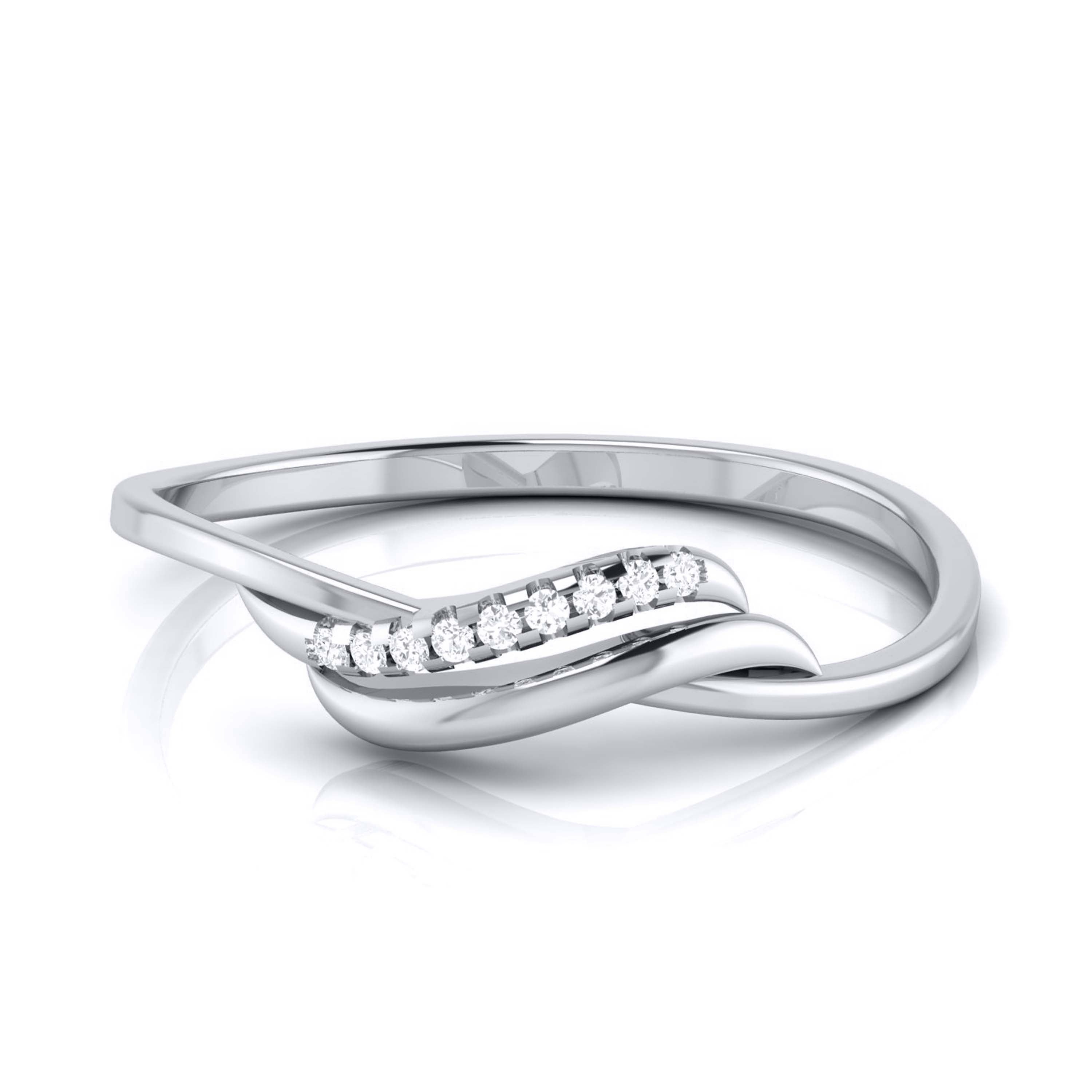 Platinum Diamond Ring for Women JL PT LR 30