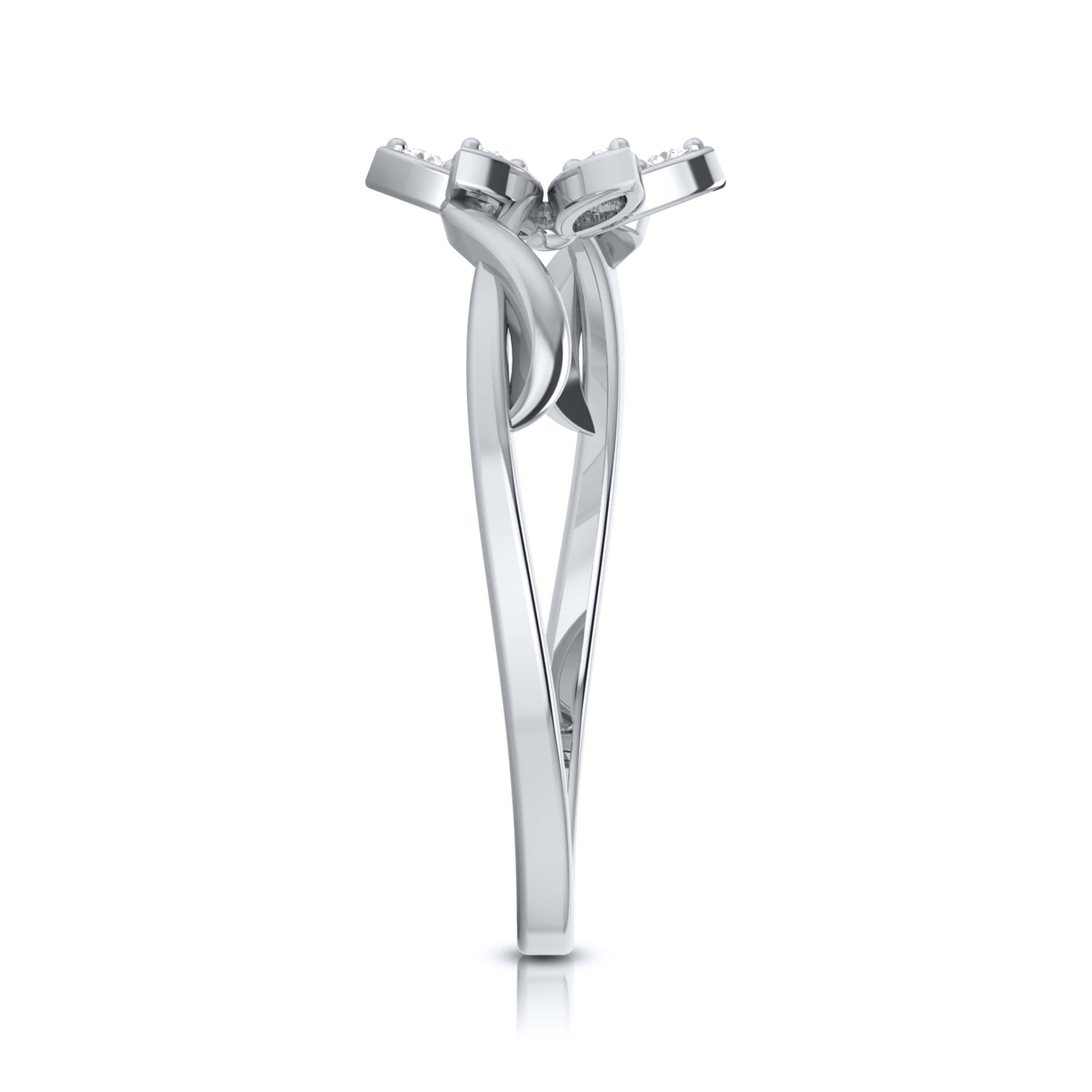 Platinum Diamond Ring for Women JL PT LR 31   Jewelove.US