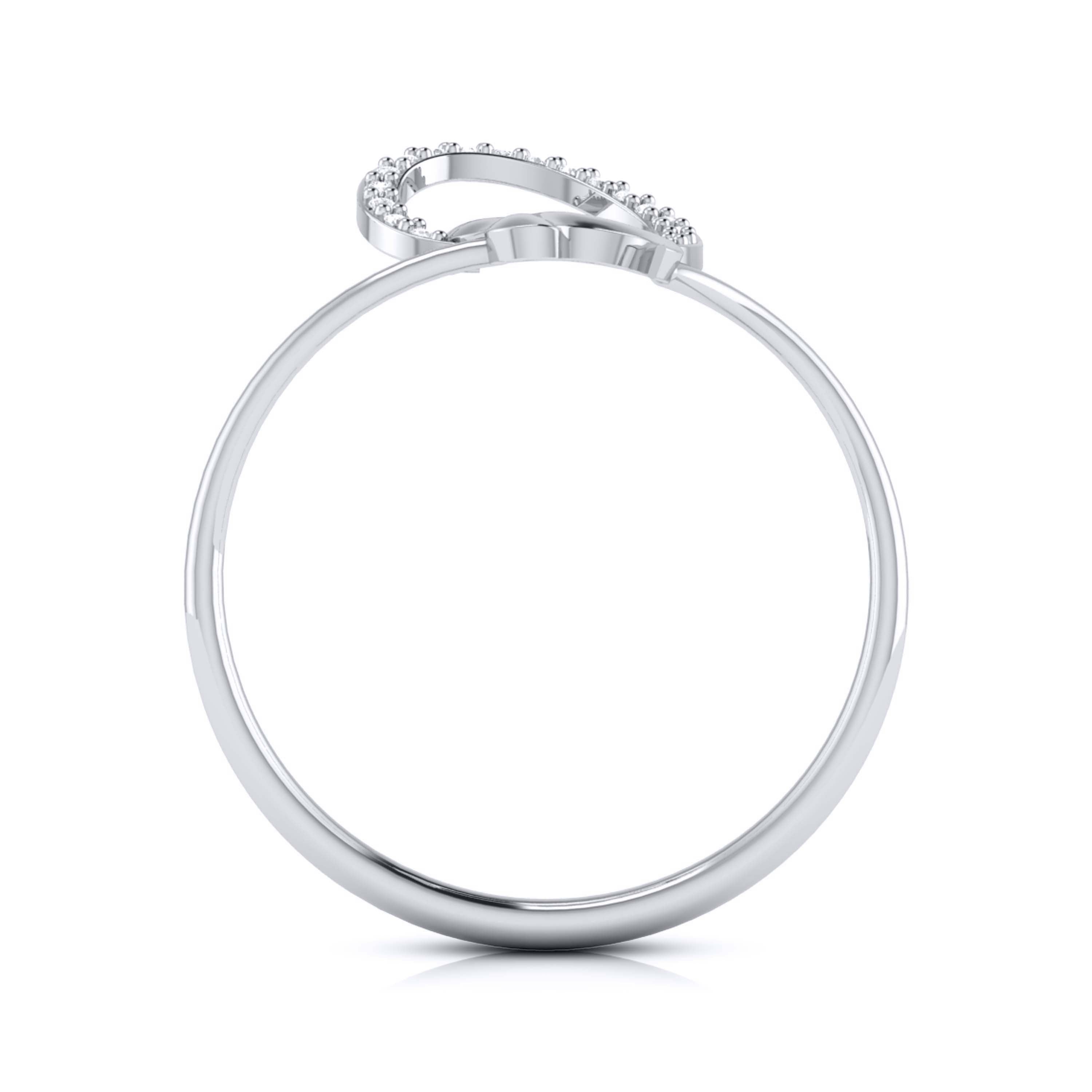 Platinum Diamond Ring for Women JL PT LR 32