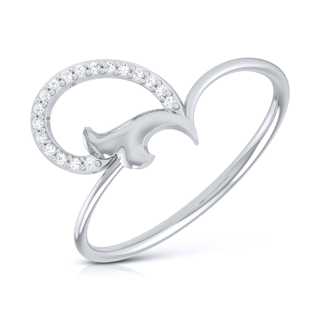 Platinum Diamond Ring for Women JL PT LR 32   Jewelove.US