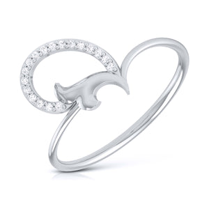 Platinum Diamond Ring for Women JL PT LR 32
