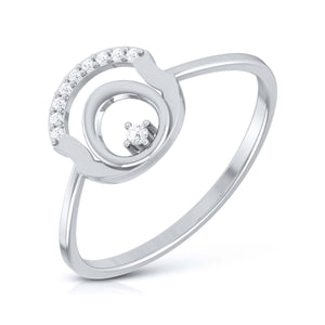 Platinum Diamond Ring for Women JL PT LR 33