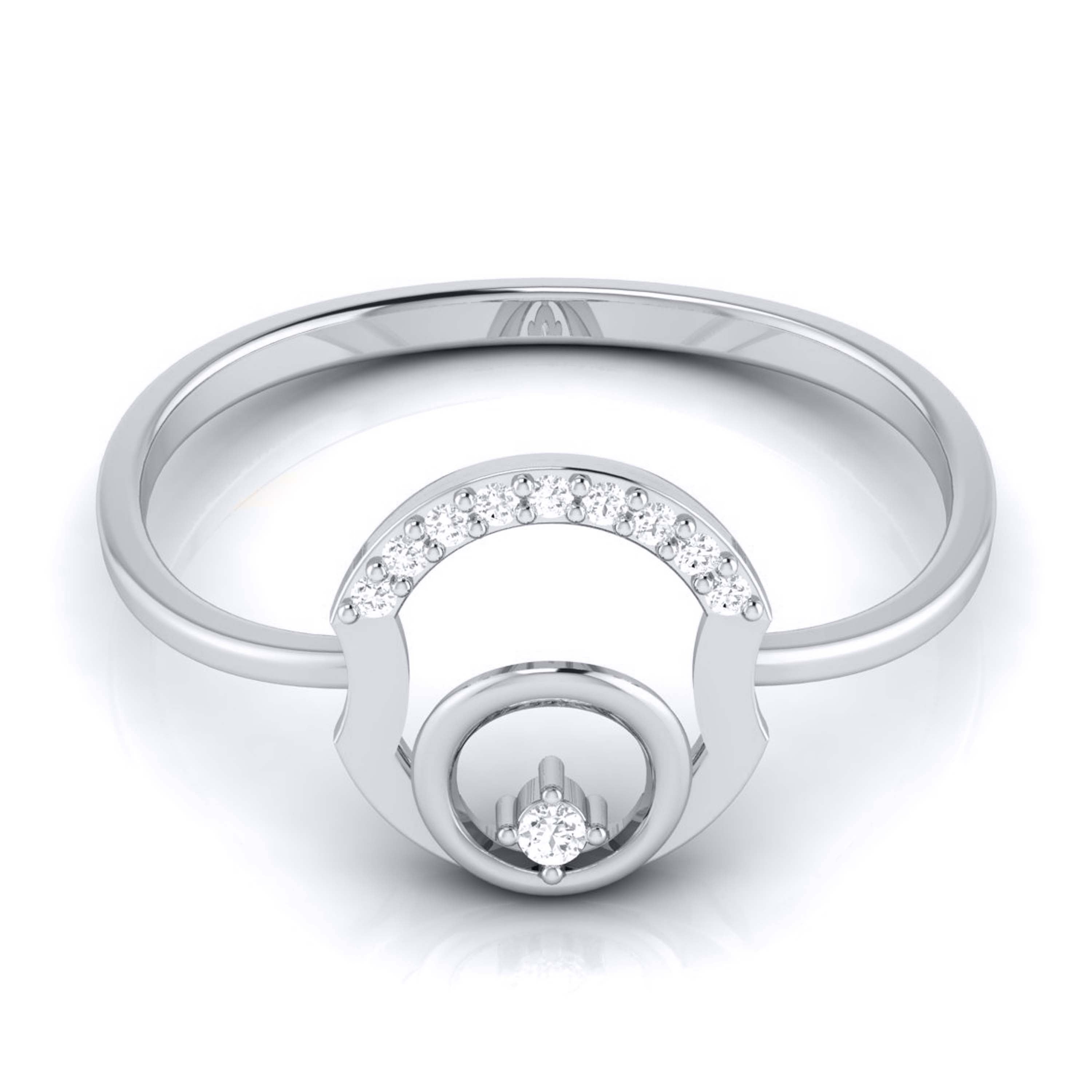 Platinum Diamond Ring for Women JL PT LR 33