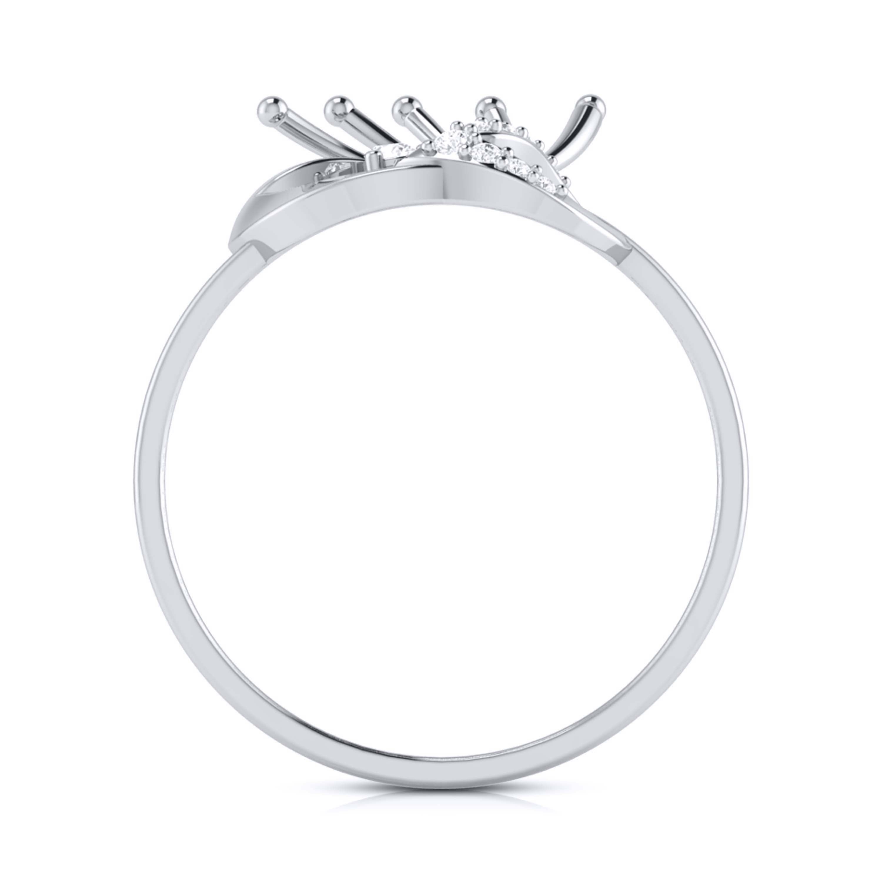 Platinum Diamond Ring for Women JL PT LR 34