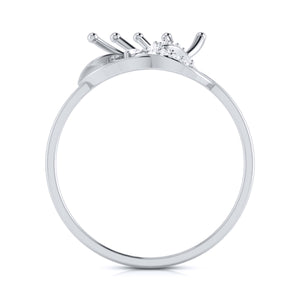 Platinum Diamond Ring for Women JL PT LR 34
