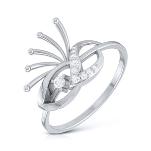 Platinum Diamond Ring for Women JL PT LR 34