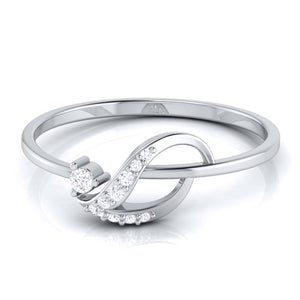 Platinum Diamond Ring for Women JL PT LR 35   Jewelove.US