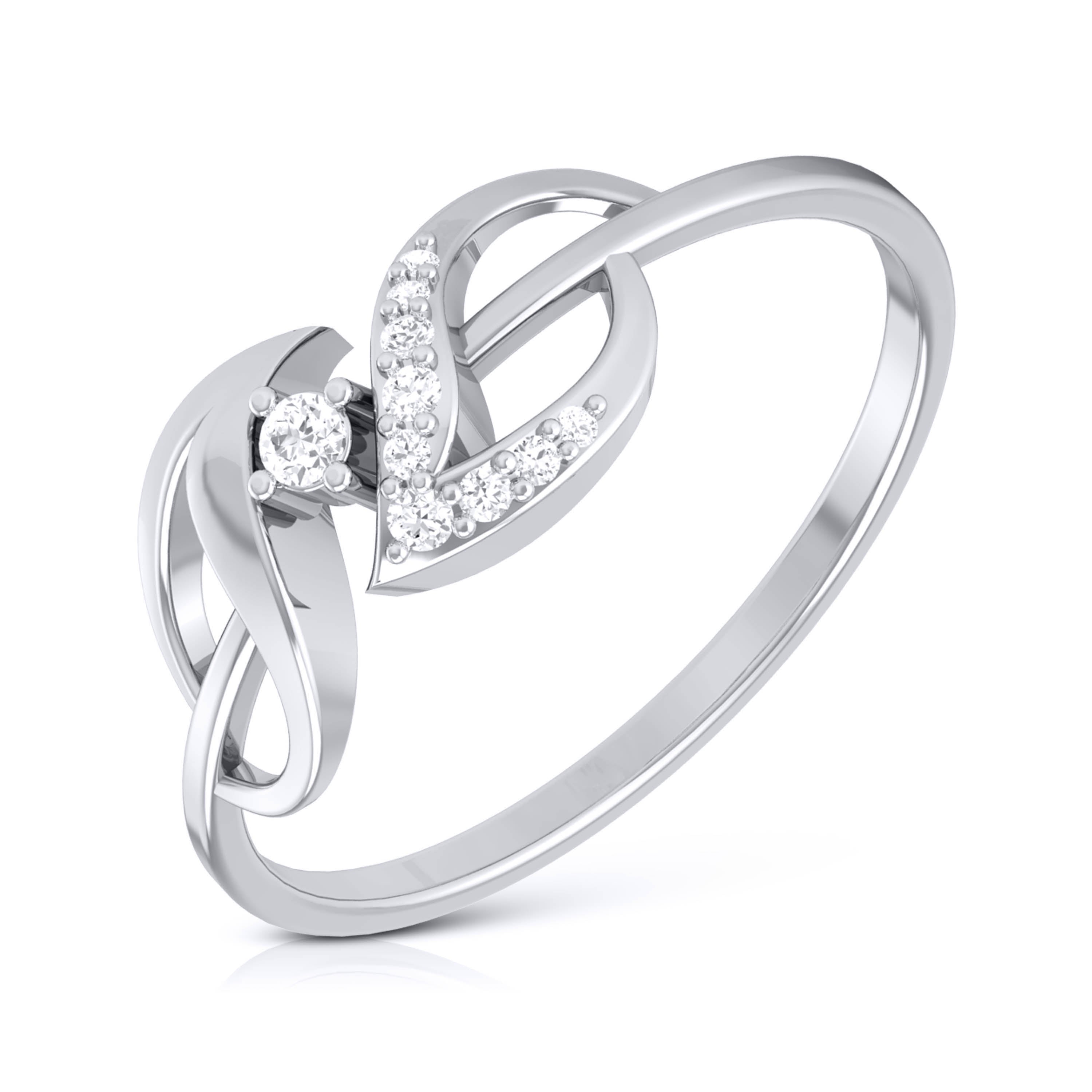 Platinum Diamond Ring for Women JL PT LR 36   Jewelove.US