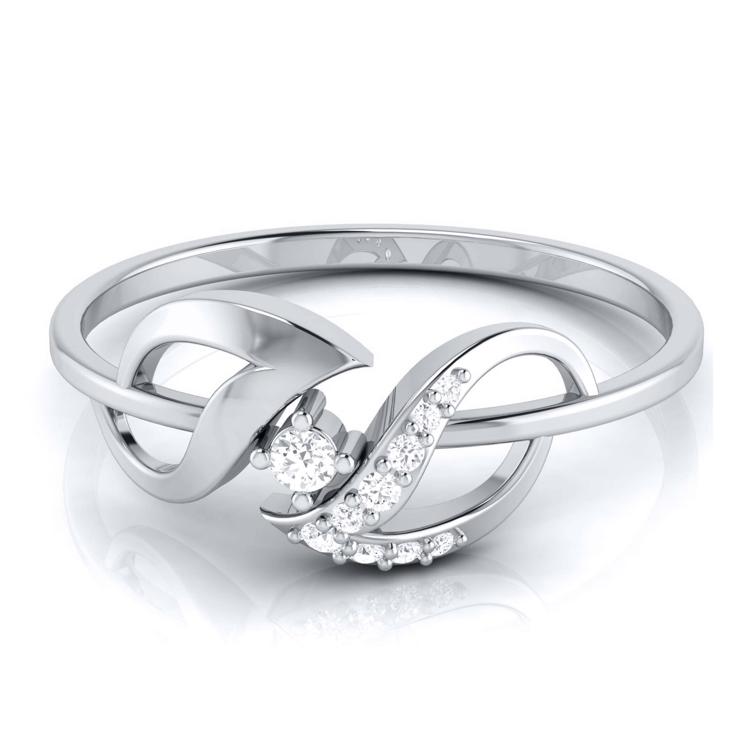Platinum Diamond Ring for Women JL PT LR 36   Jewelove.US