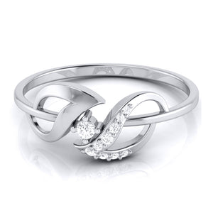 Platinum Diamond Ring for Women JL PT LR 36   Jewelove.US