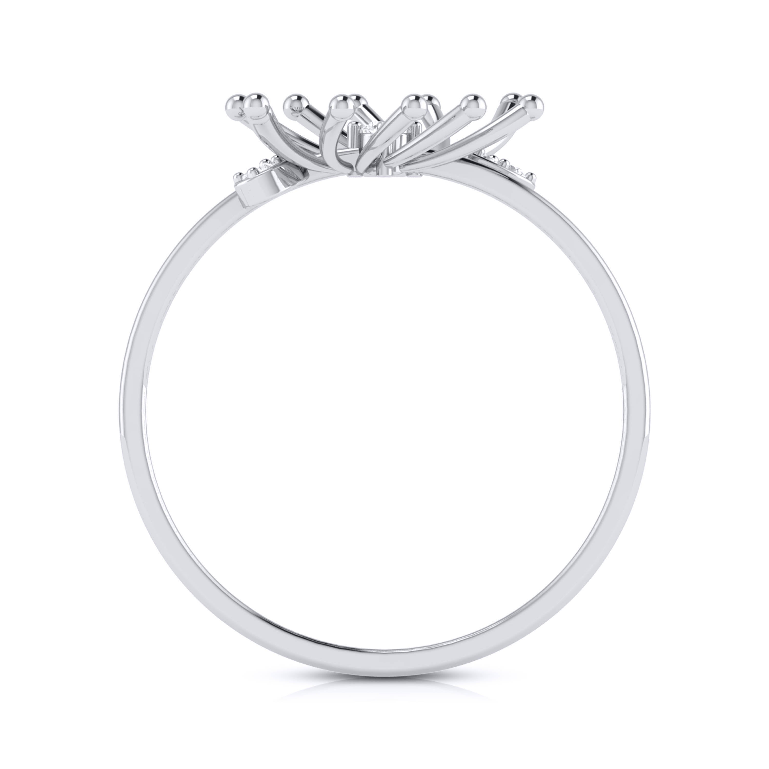 Platinum Diamond Ring for Women JL PT LR 37