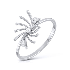 Platinum Diamond Ring for Women JL PT LR 37