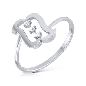Platinum 3 Diamond Ring for Women JL PT LR 38