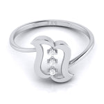Load image into Gallery viewer, Platinum 3 Diamond Ring for Women JL PT LR 38

