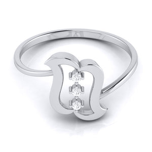 Platinum 3 Diamond Ring for Women JL PT LR 38