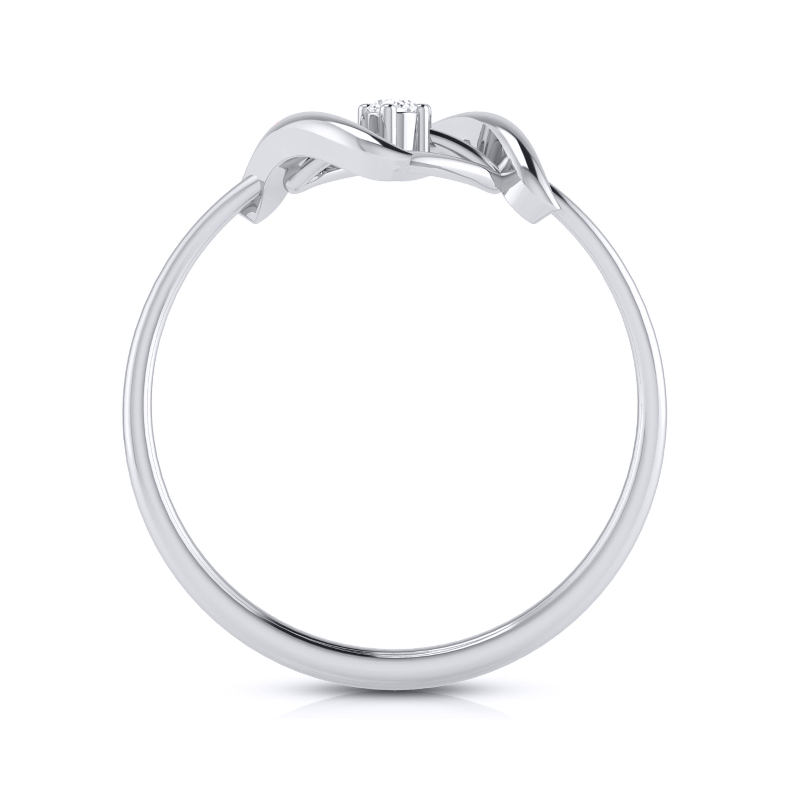 Platinum Diamond Ring for Women JL PT LR 39